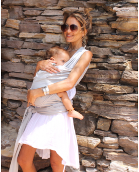 Organic Pocket Wrap Carrier - SILVER GREY