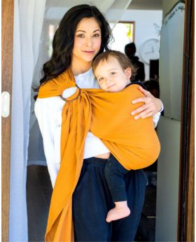 HUG A BUB: Mesh ring sling 100% organic - EARTH