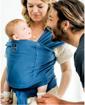 Organic Pocket Wrap Carrier - BYRON BLUE