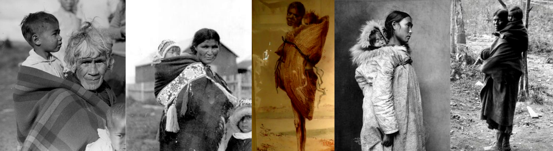 Aboriginals from around the world babywearing